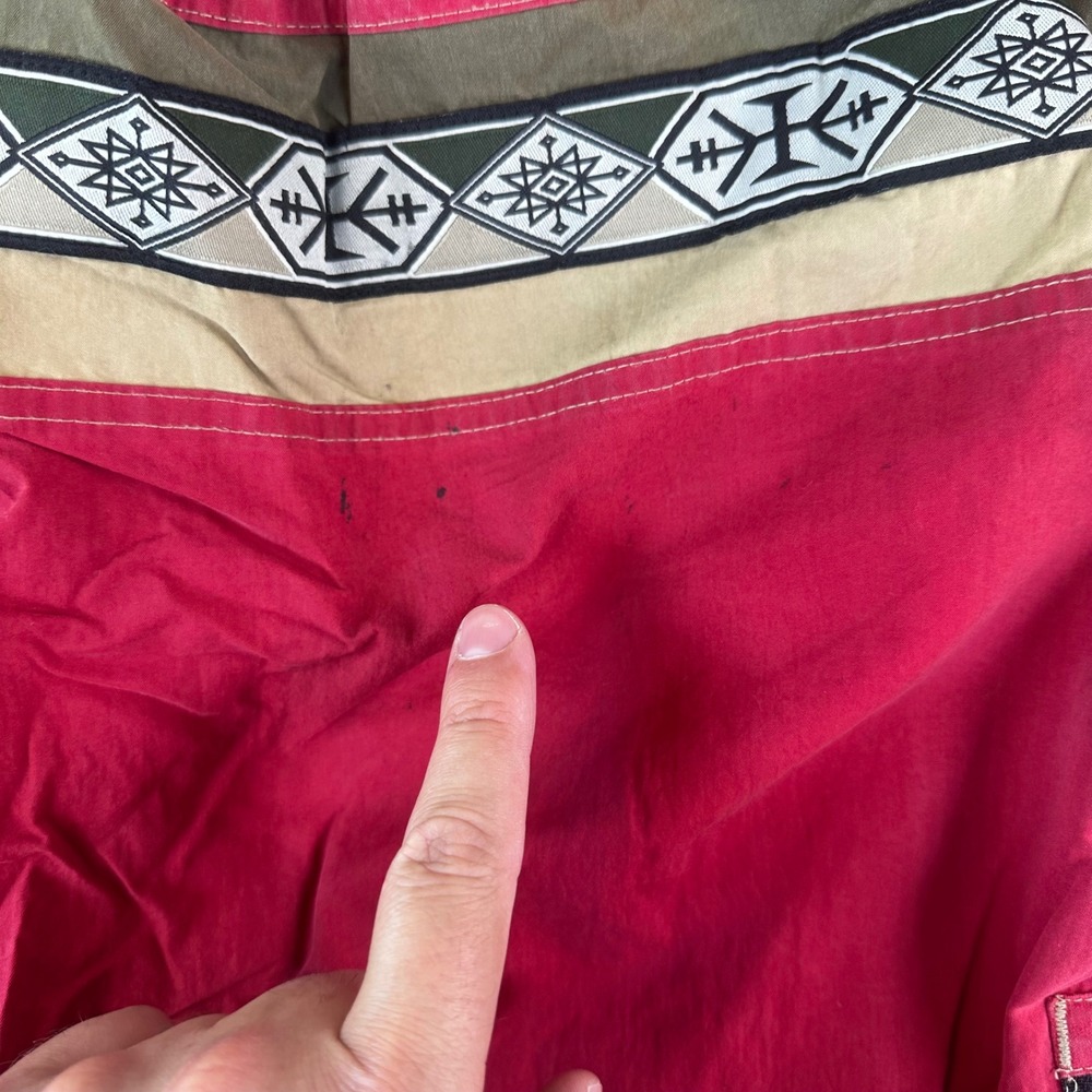 Speedo Swim Trunks Mens XL Cargo Pocket Tribal Waist Board Southwest VTG READ - Picture 7 of 10